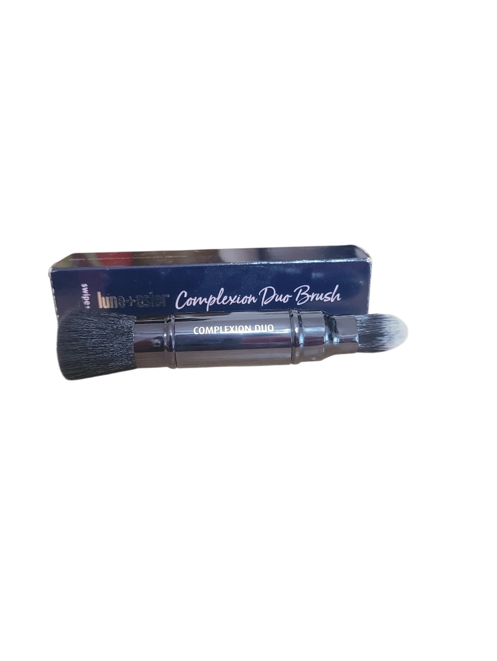 Lune + Aster Complexion Duo Brush Dual-Ended Makeup Brush Foundation & Concealer